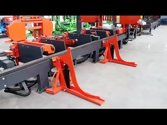 гидравлическая ленточная лесопильная с бревенчатым винтом и загрузкой