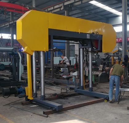 Industrial Diesel Electric Bandsaw Mill Wood Horizontal Mobile Portable With Trailer