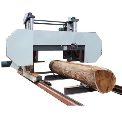 Industrial Diesel Electric Bandsaw Mill Wood Horizontal Mobile Portable With Trailer