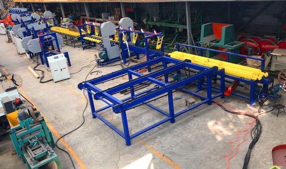 Automatic Small Logs Cutting Saw Twin Bandsaw Industrial Wood Process Production Line