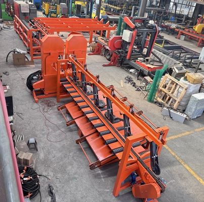 Automatic Small Logs Cutting Saw Twin Bandsaw Industrial Wood Process Production Line