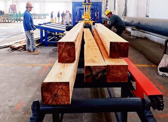 Industrial Sawmills Twin Bandsaw Production Line Wood Product Processing Line