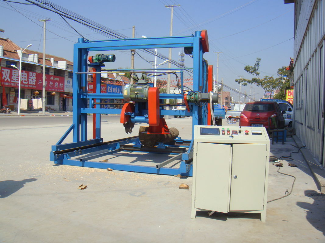 6meters Log Cutting Double Blades Angle Circular Saw sawmill Machines with electric inverter