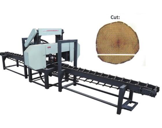 Wood logs first cutting Horizontal Band Saw Machine/ Cants cutting bandsaw mills