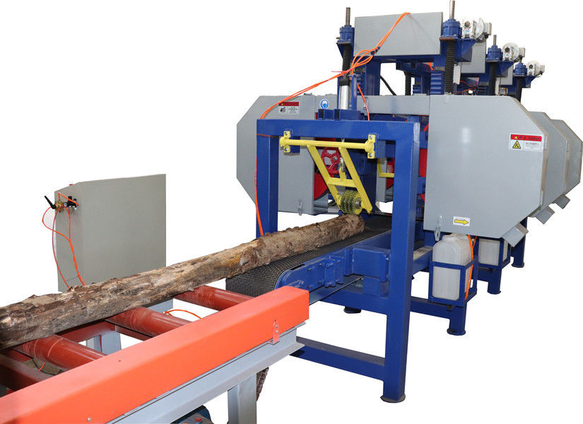 Automatic Wood Cutting Machine Multiple Heads Horizontal Bandsaw Sawmill