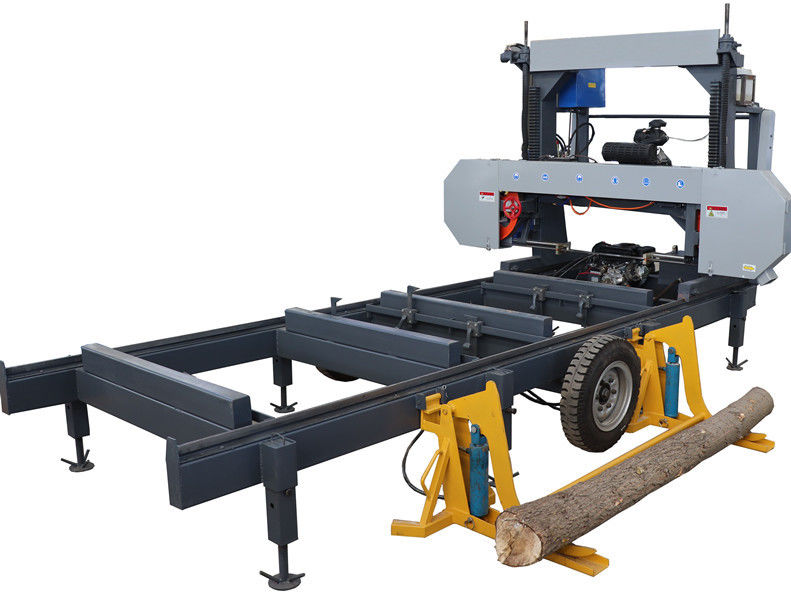 MJ1300 Wood Portable Sawmill 18.5kw Log Band Sawmill With Diesel Engine