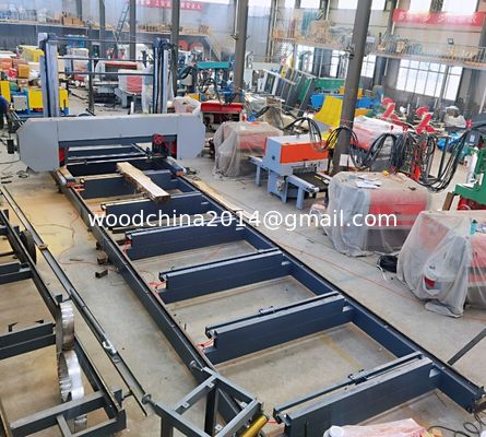 Диа 2500 мм CNC горизонтальная автоматическая деревянная ленточная пила для африканской резки бревен