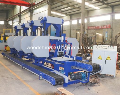 Horizontal Multi Head Saw Machinery Log Square Wood Cutting Machine Price