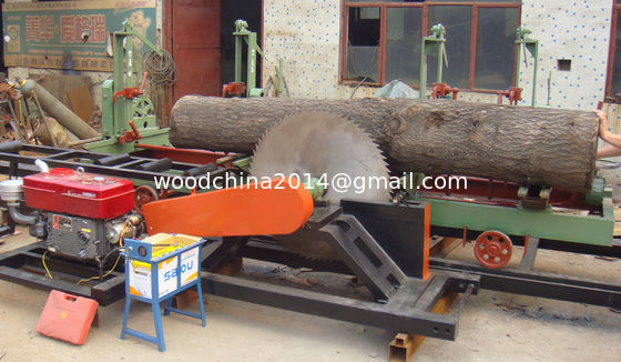 Portable Wood Cutting Circular Saw Sawmills With Manul/Automatic Log Carriage